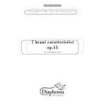 7 BRANI CARATTERISTICI, Op. 15 for piano solo